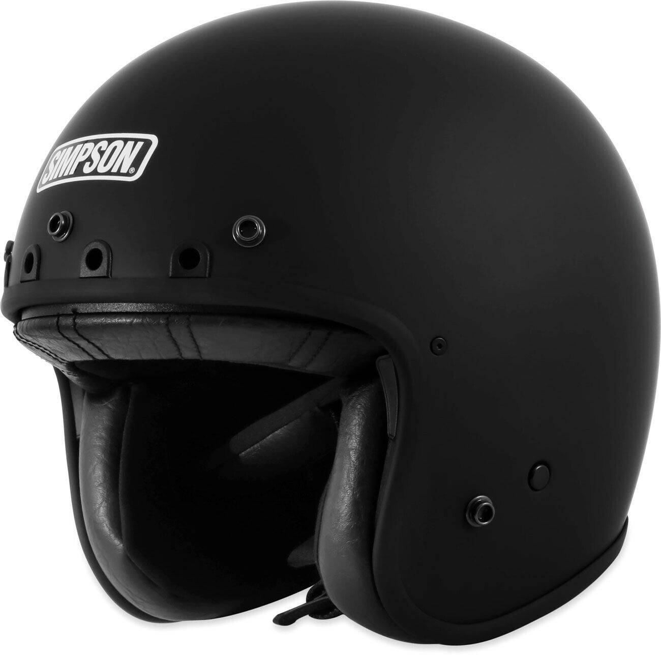 Motorradhelme Simpson Chopper Jet Helmet matt black